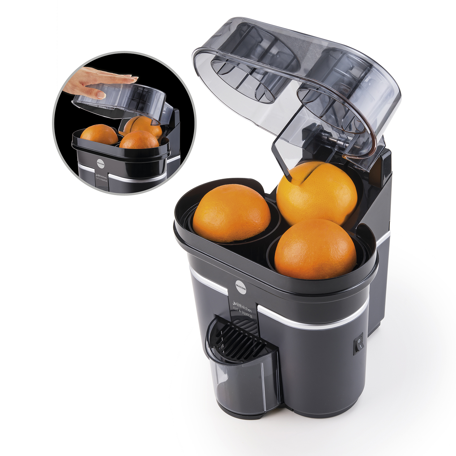 Macom Just Kitchen 104 Smart Wet Bin Vakuumbehälter | Kabellos, Wiederaufladbar Per USB | 7,5 Liter Für Nassfutter & Tiernahrung